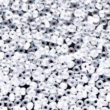 Miyuki rocailles Perlen 11/0 - Semi-matted crystal ab 11-131SFR